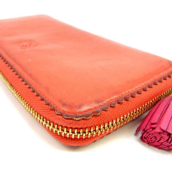 Loewe Wallet Purse Monogram Mini Agenda Red Woman unisex Authentic Used Y6596 - Picture 5 of 6